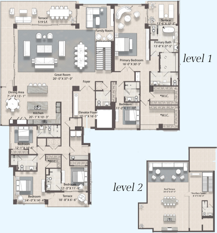 Ritz-Carlton Hammock Dunes Penthouse Floor Plan 01