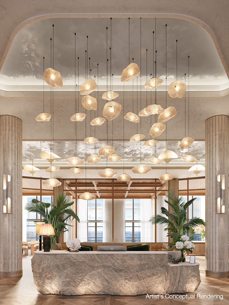 Artist Rendering of The Ritz-Carlton Residences Lobby